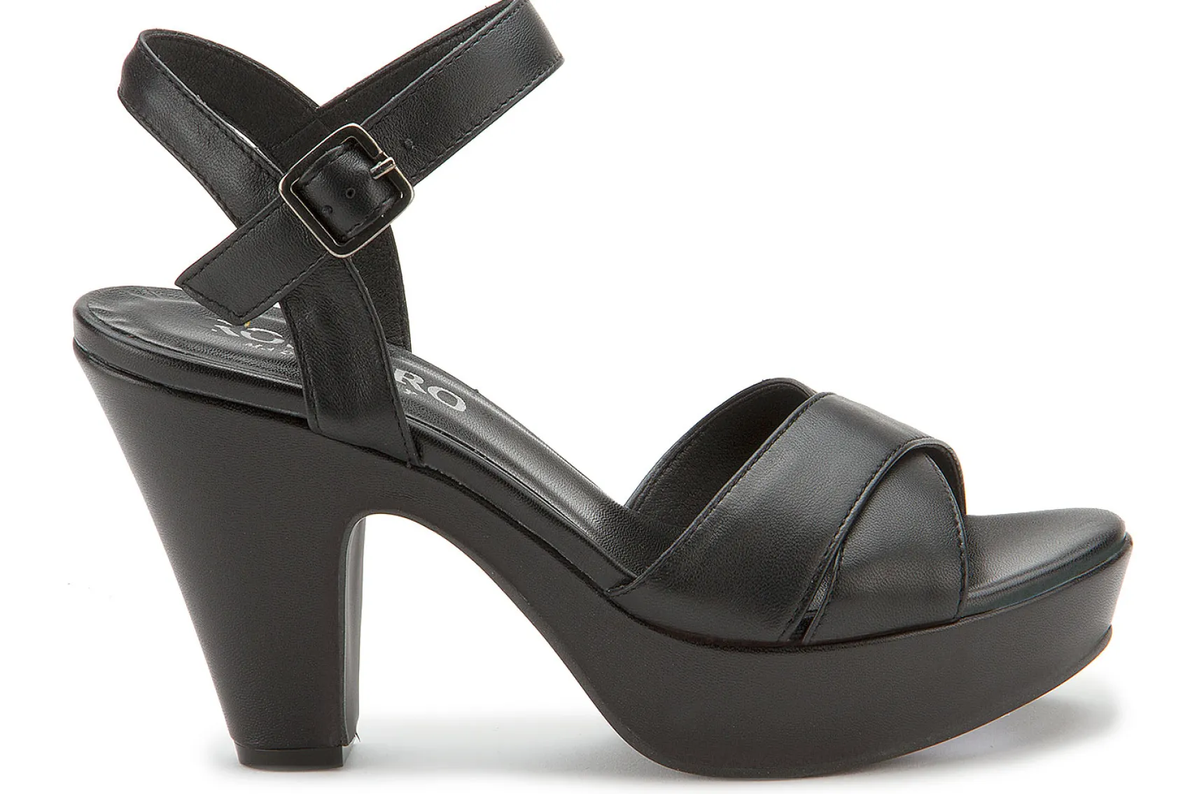 Sandalen|Horsch Schuhe High-Heel Sandale in Untergrößen Schwarz