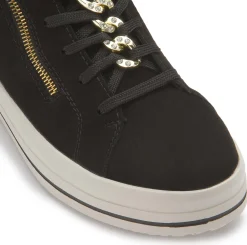 Stiefeletten|Sneaker|Remonte High-Top Sneaker in Übergrößen Schwarz