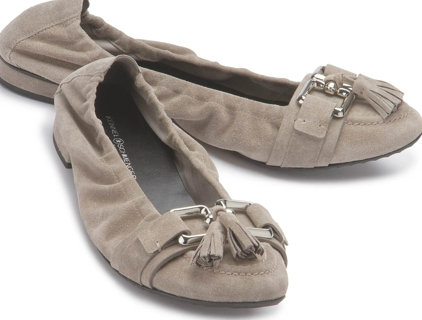 Ballerinas|Kennel Schmenger Kennel & Schmenger Ballerina in Übergrößen Beige