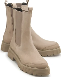 Stiefeletten|Kennel Schmenger Kennel & Schmenger Chelsea Boot in Übergrößen Beige