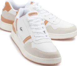 Schnürschuhe|Lacoste Sneaker in Übergrößen Weiß