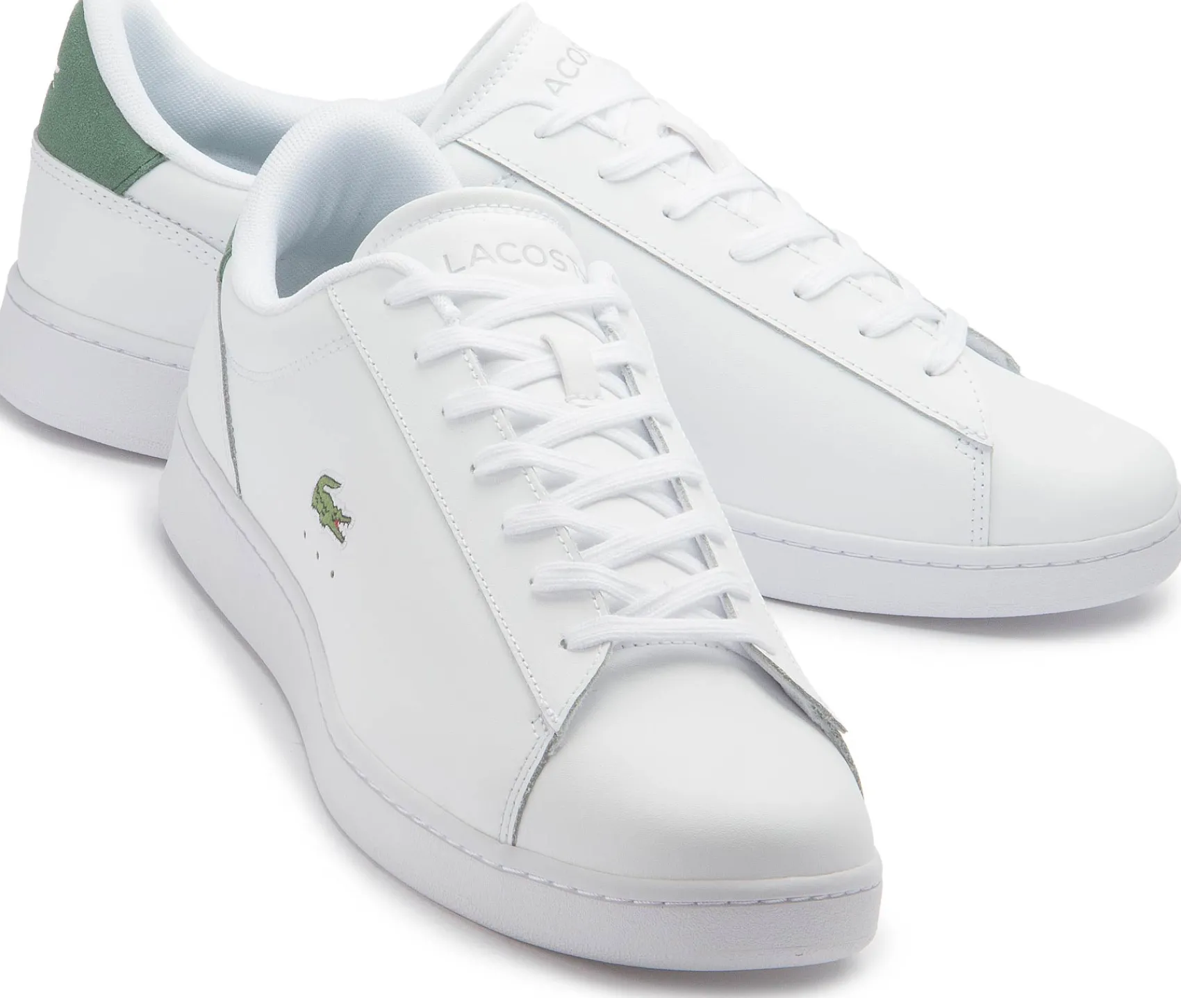 Sneaker|Schnürschuhe|Lacoste Sneaker in Übergrößen Weiß