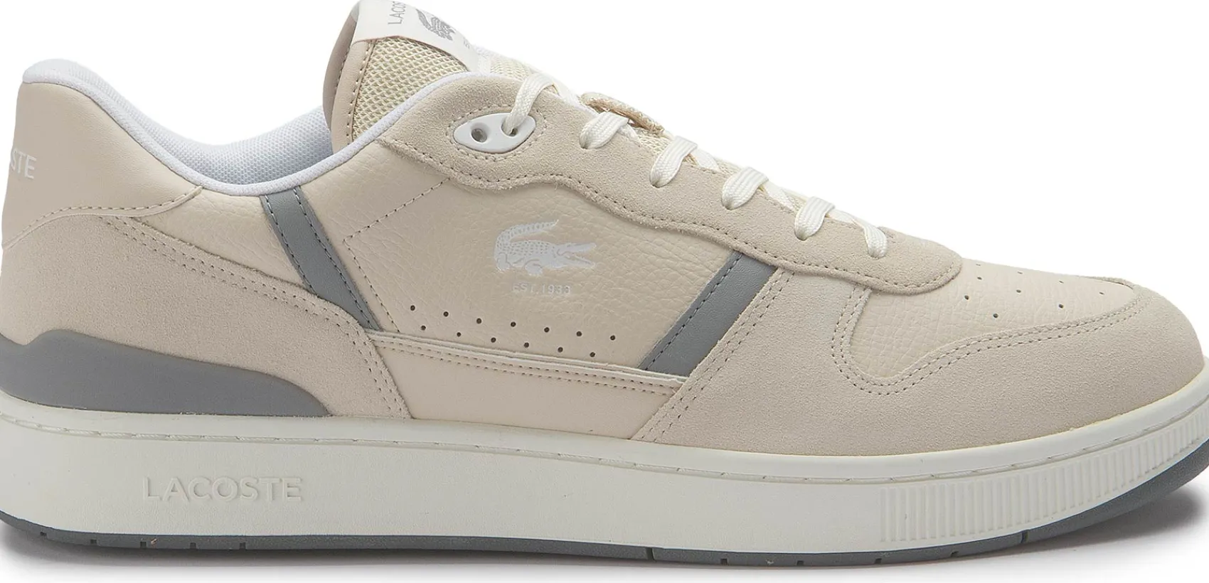 Sneaker|Schnürschuhe|Lacoste Sneaker in Übergrößen Beige