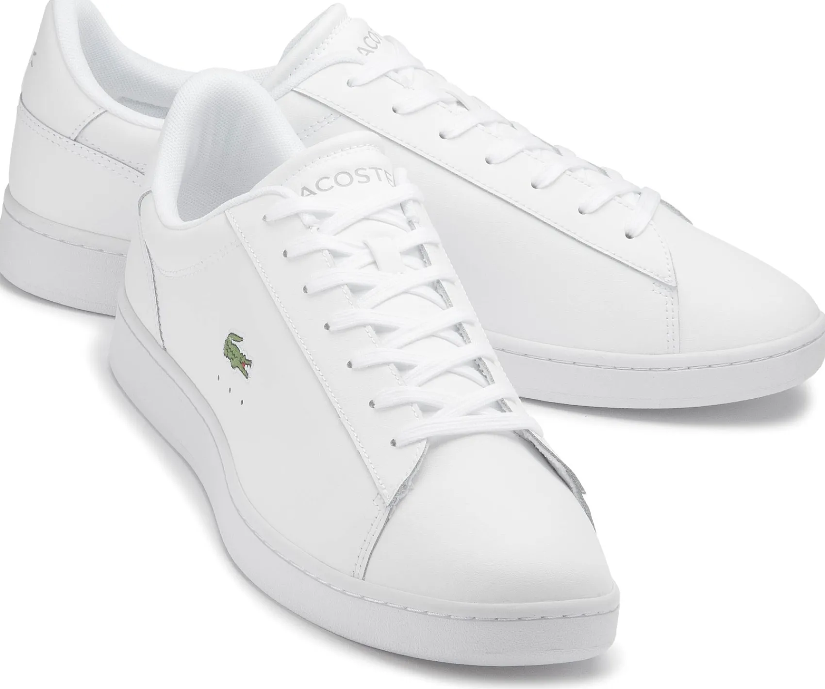 Sneaker|Schnürschuhe|Lacoste Sneaker in Übergrößen Weiß
