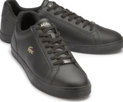 Sneaker|Schnürschuhe|Lacoste Sneaker in Übergrößen Schwarz