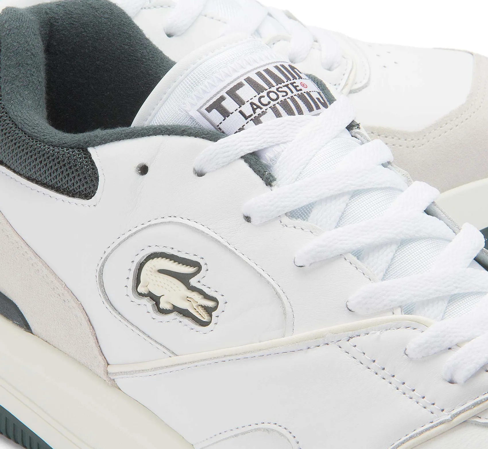 Sneaker|Schnürschuhe|Lacoste Sneaker in Übergrößen Weiß