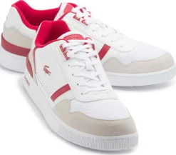 Sneaker|Schnürschuhe|Lacoste Sneaker in Übergrößen Rot