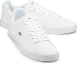 Sneaker|Schnürschuhe|Lacoste Sneaker in Übergrößen Weiß