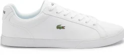 Sneaker|Schnürschuhe|Lacoste Sneaker in Übergrößen Weiß