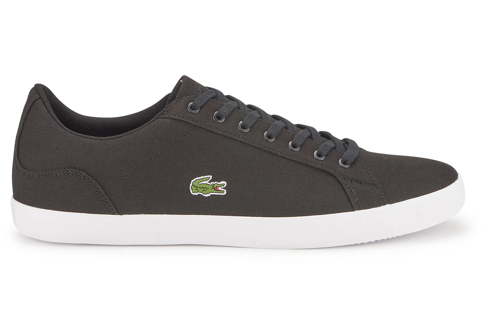 Sneaker|Leinenschuhe|Lacoste Sneaker in Übergrößen Schwarz