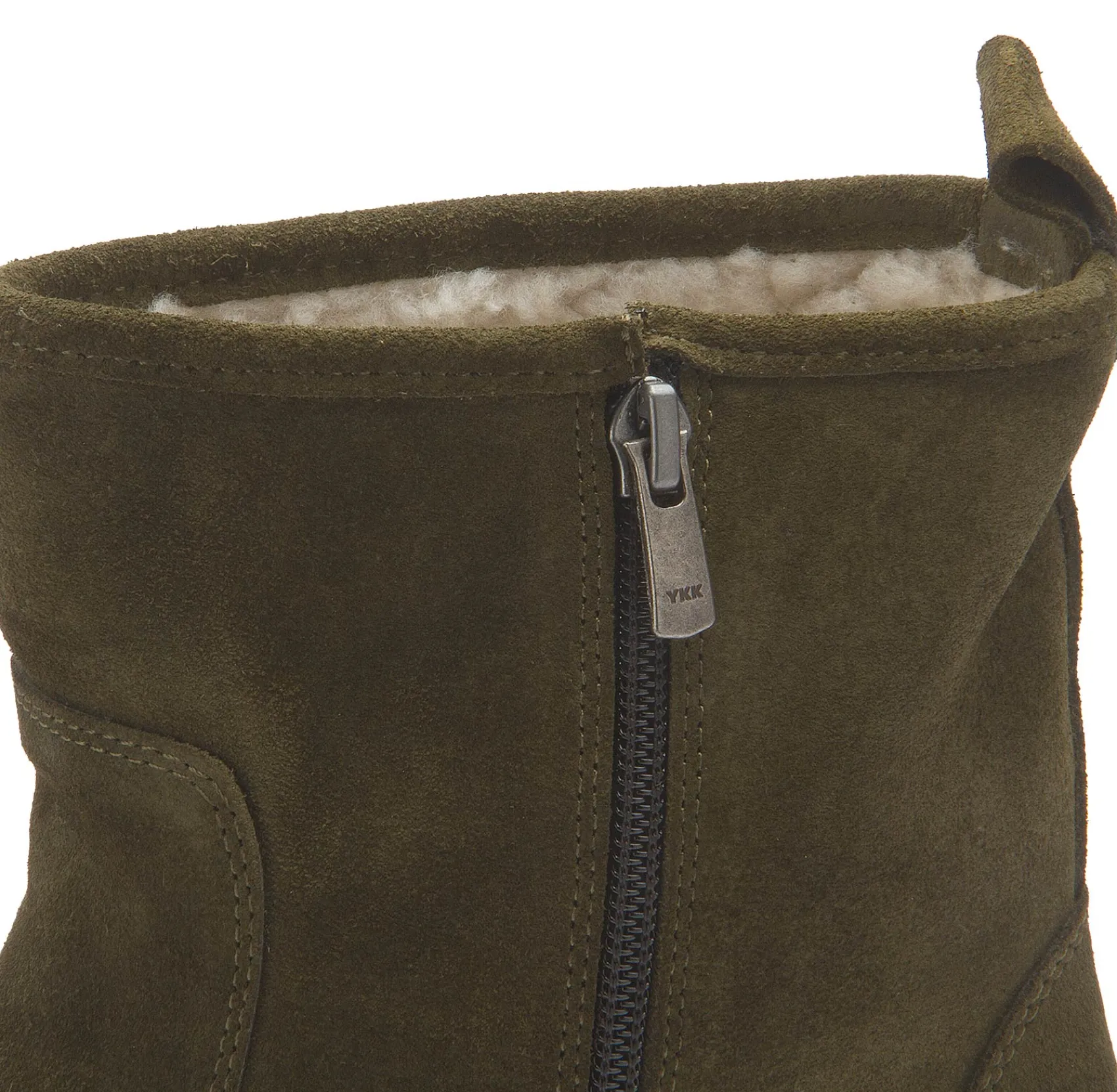 Stiefeletten|Boots|Horsch Schuhe Lammfell-Boot in Übergrößen Grün