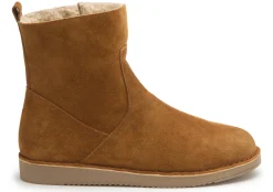Stiefeletten|Boots|Horsch Schuhe Lammfell-Boot in Übergrößen Braun