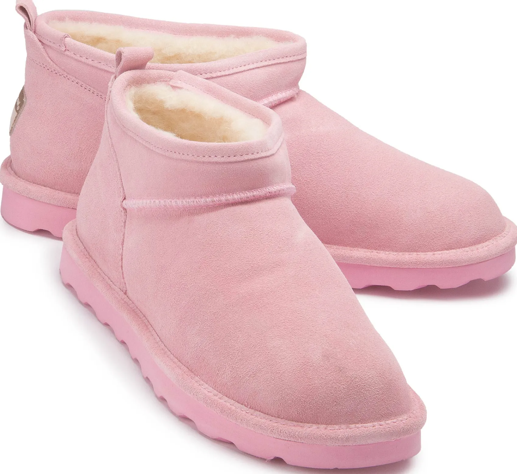 Stiefeletten|Boots|Bearpaw Lammfell-Boot in Übergrößen Rosa