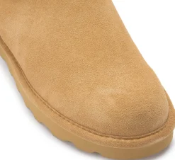 Stiefeletten|Boots|Bearpaw Lammfell-Boot in Übergrößen Braun