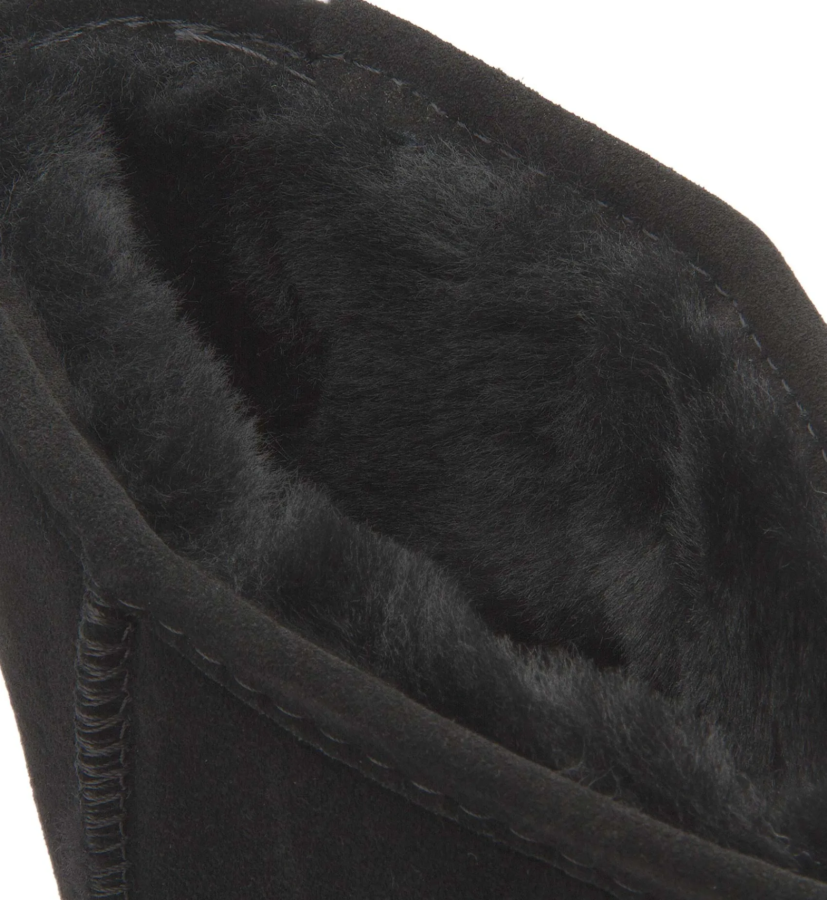 Stiefeletten|Boots|Bearpaw Lammfell-Boot in Übergrößen Schwarz