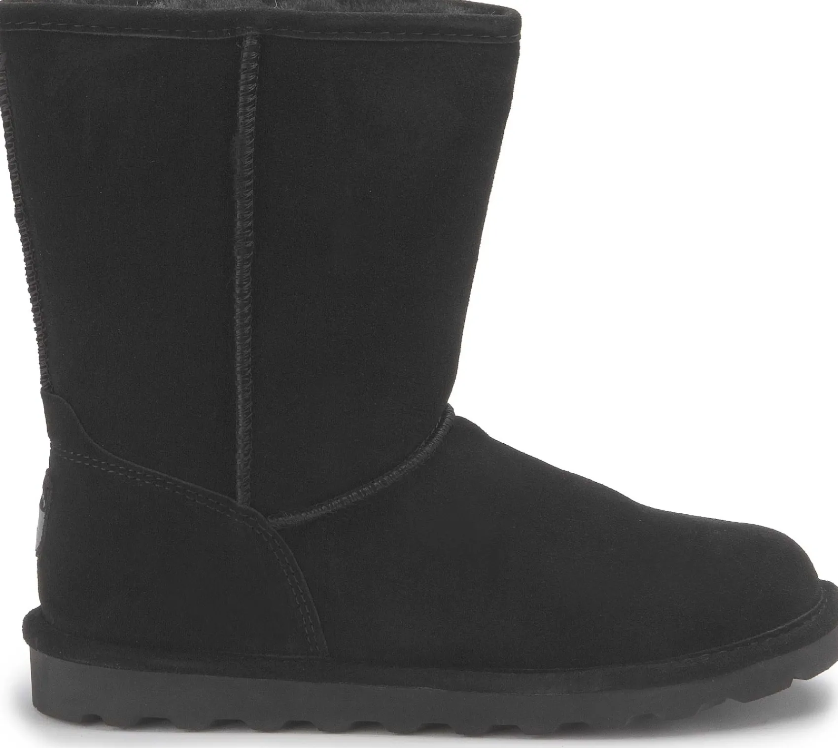 Stiefeletten|Boots|Bearpaw Lammfell-Boot in Übergrößen Schwarz