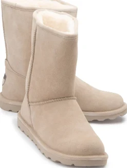 Stiefeletten|Boots|Bearpaw Lammfell-Boot in Übergrößen Beige