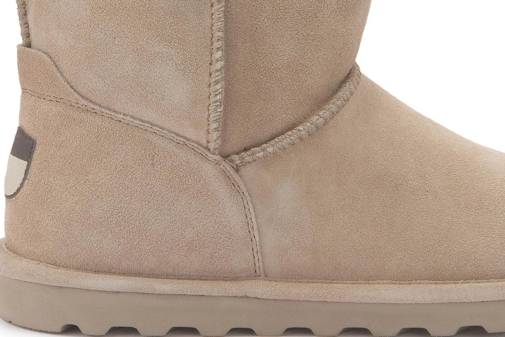 Stiefeletten|Boots|Bearpaw Lammfell-Boot in Übergrößen Beige