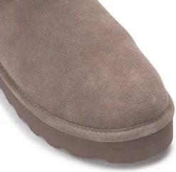 Stiefeletten|Boots|Bearpaw Lammfell-Boot in Übergrößen Grau