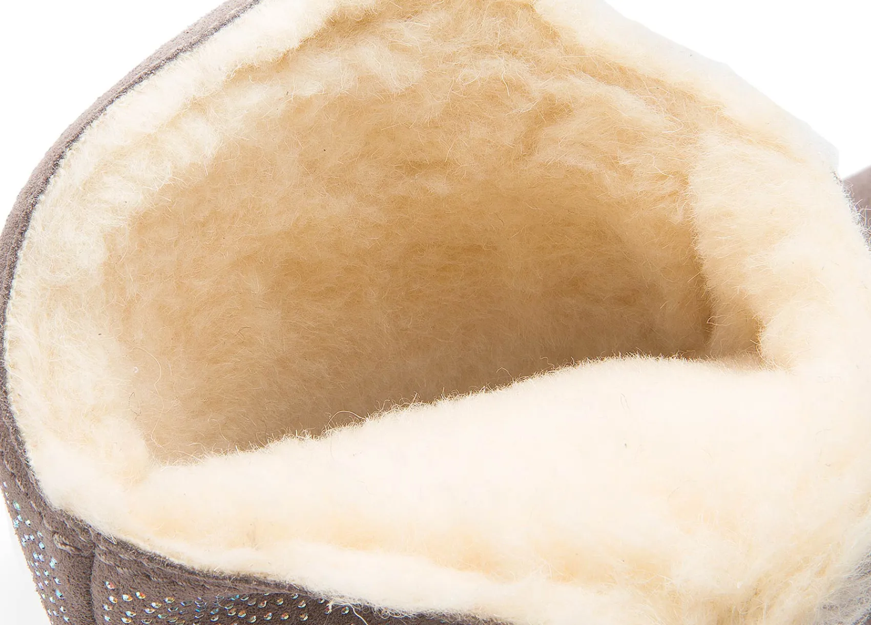 Stiefeletten|Boots|Bearpaw Lammfell-Boot in Übergrößen Grau