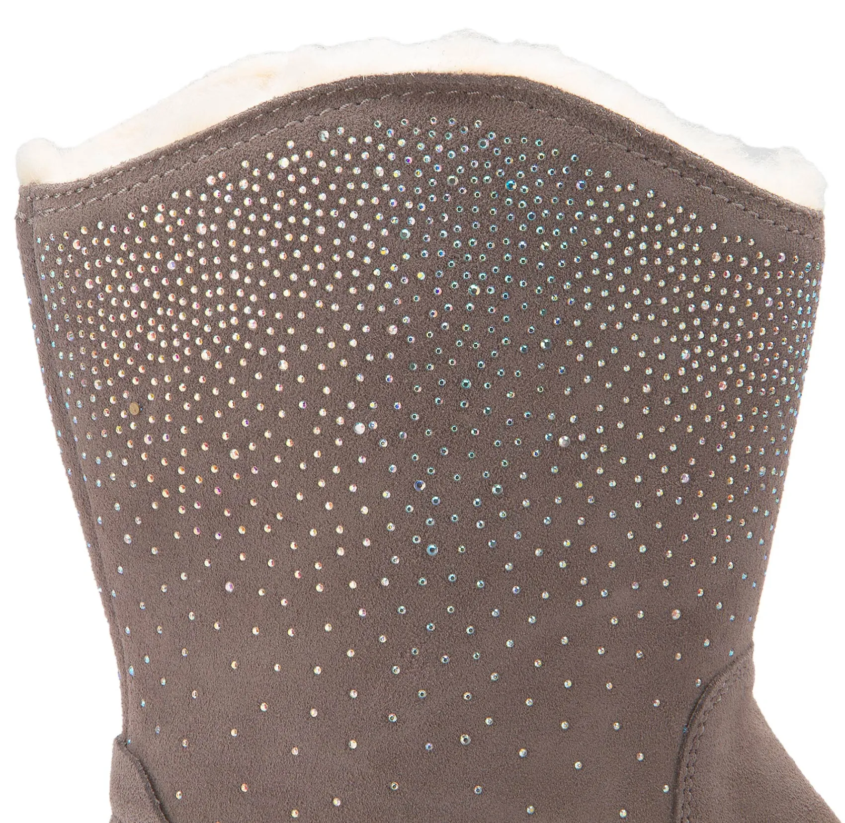 Stiefeletten|Boots|Bearpaw Lammfell-Boot in Übergrößen Grau