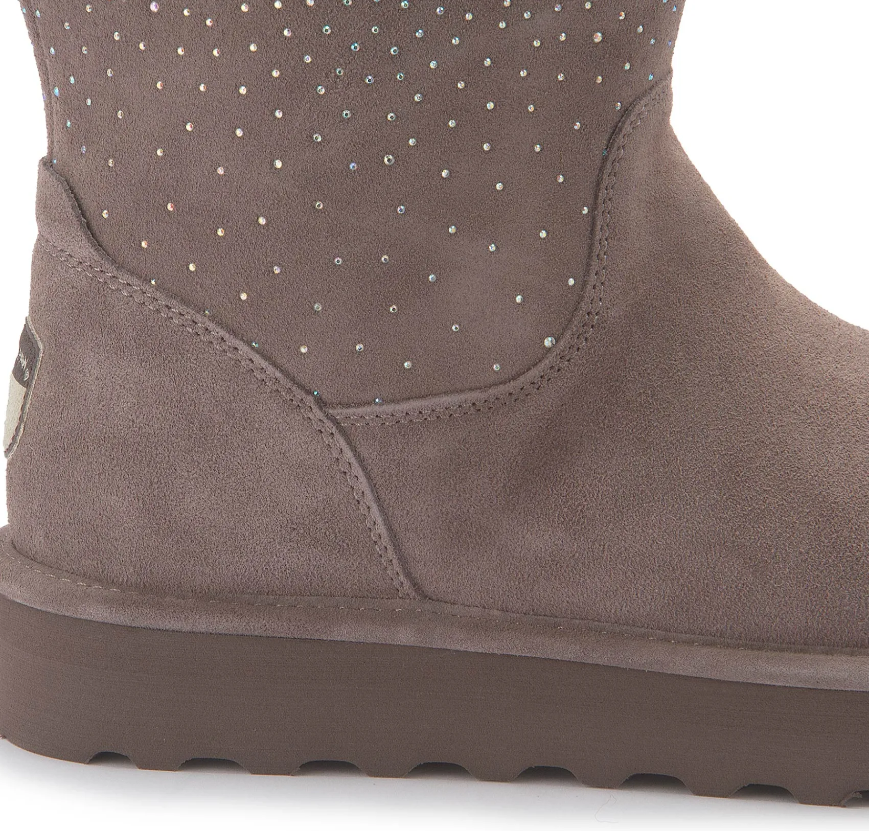 Stiefeletten|Boots|Bearpaw Lammfell-Boot in Übergrößen Grau