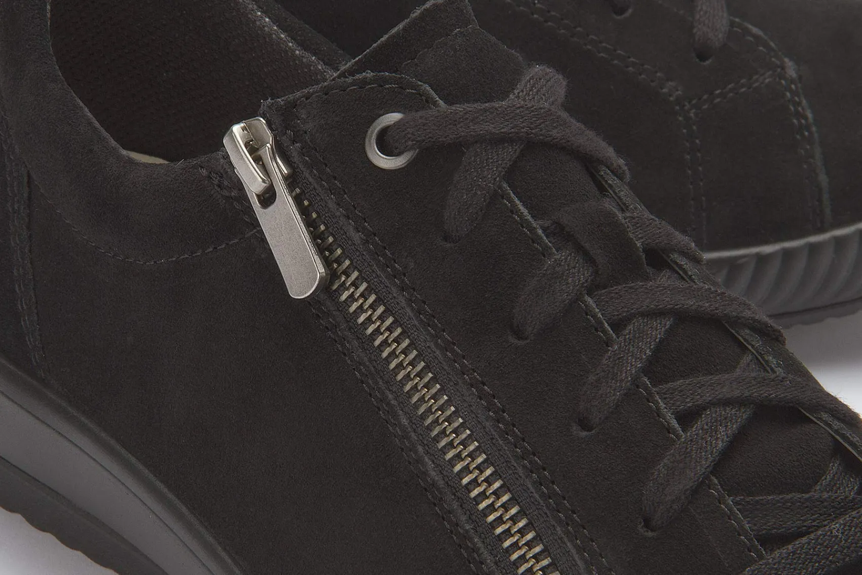 Sneaker|Schnürschuhe|Legero Sneaker in Übergrößen Schwarz