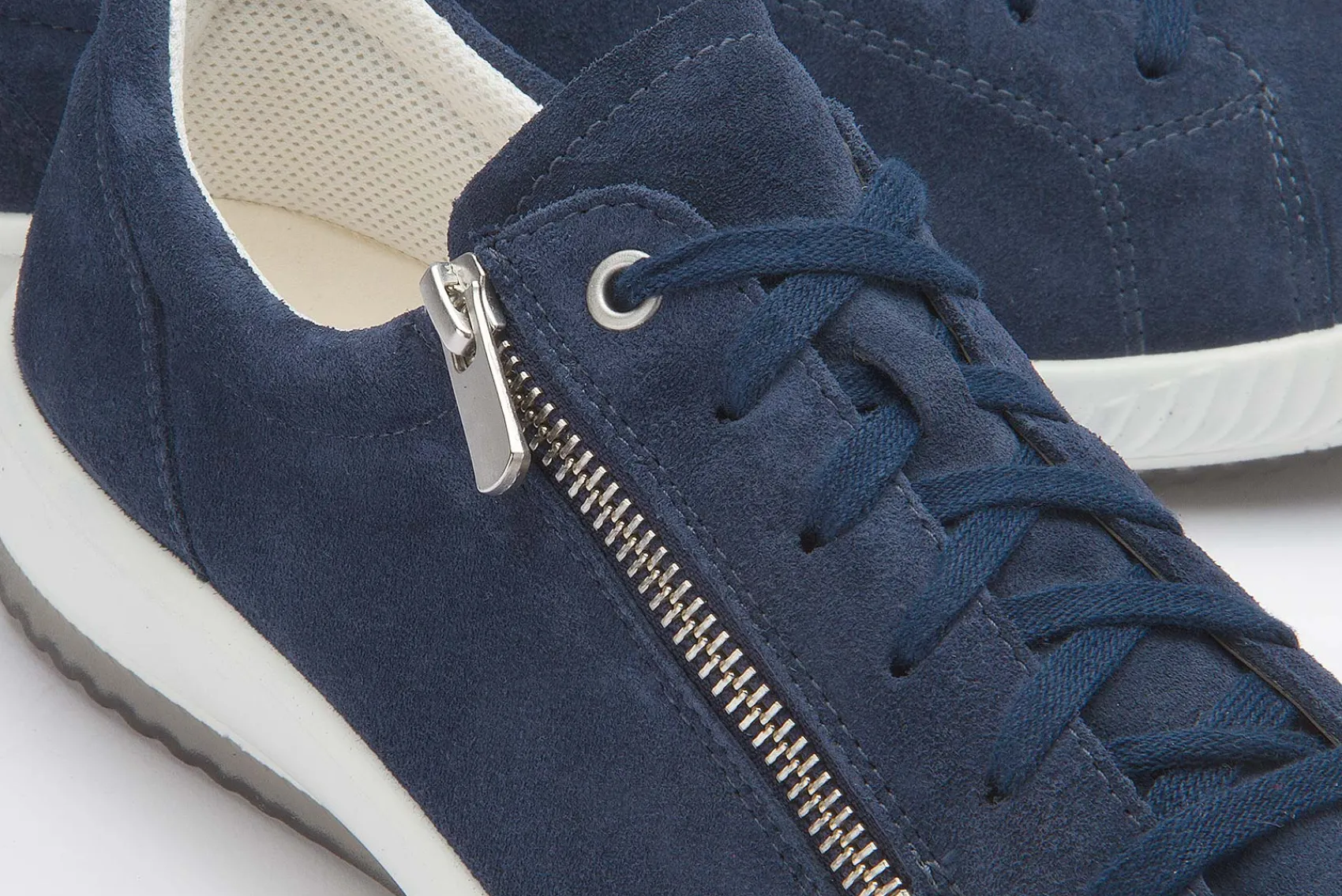 Sneaker|Schnürschuhe|Legero Sneaker in Übergrößen Blau