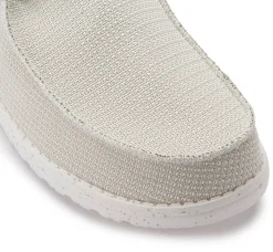 Leinenschuhe|Schnürschuhe|HeyDude Leinenschuh in Übergrößen Weiß