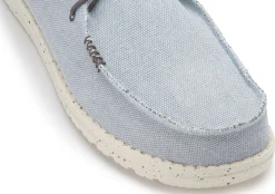 Leinenschuhe|Schnürschuhe|HeyDude Leinenschuh in Übergrößen Blau