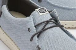 Leinenschuhe|Schnürschuhe|HeyDude Leinenschuh in Übergrößen Blau