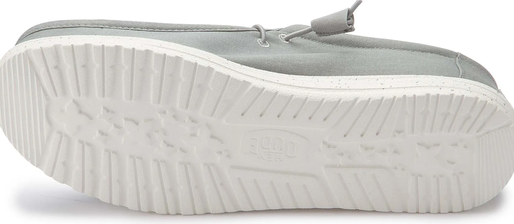 Leinenschuhe|Schnürschuhe|HeyDude Leinenschuh in Übergrößen Grau
