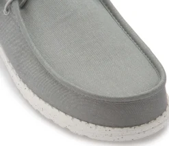 Leinenschuhe|Schnürschuhe|HeyDude Leinenschuh in Übergrößen Grau