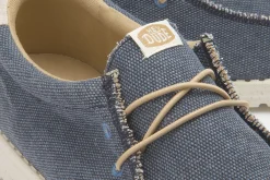 Leinenschuhe|Schnürschuhe|HeyDude Leinenschuh in Übergrößen Blau