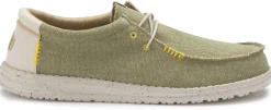 Leinenschuhe|Schnürschuhe|HeyDude Leinenschuh in Übergrößen Grün