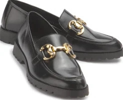 Slipper|Horsch Schuhe Loafer in Übergrößen Schwarz