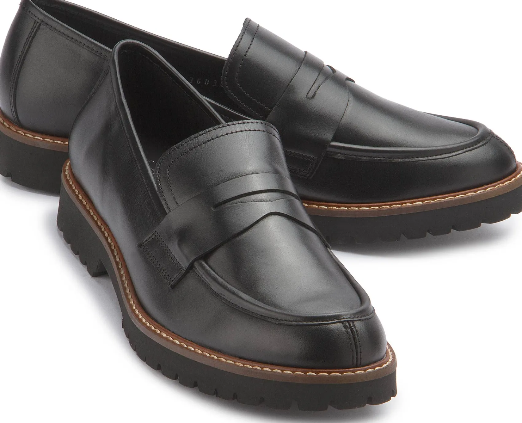 Slipper|Horsch Schuhe Loafer in Übergrößen Schwarz