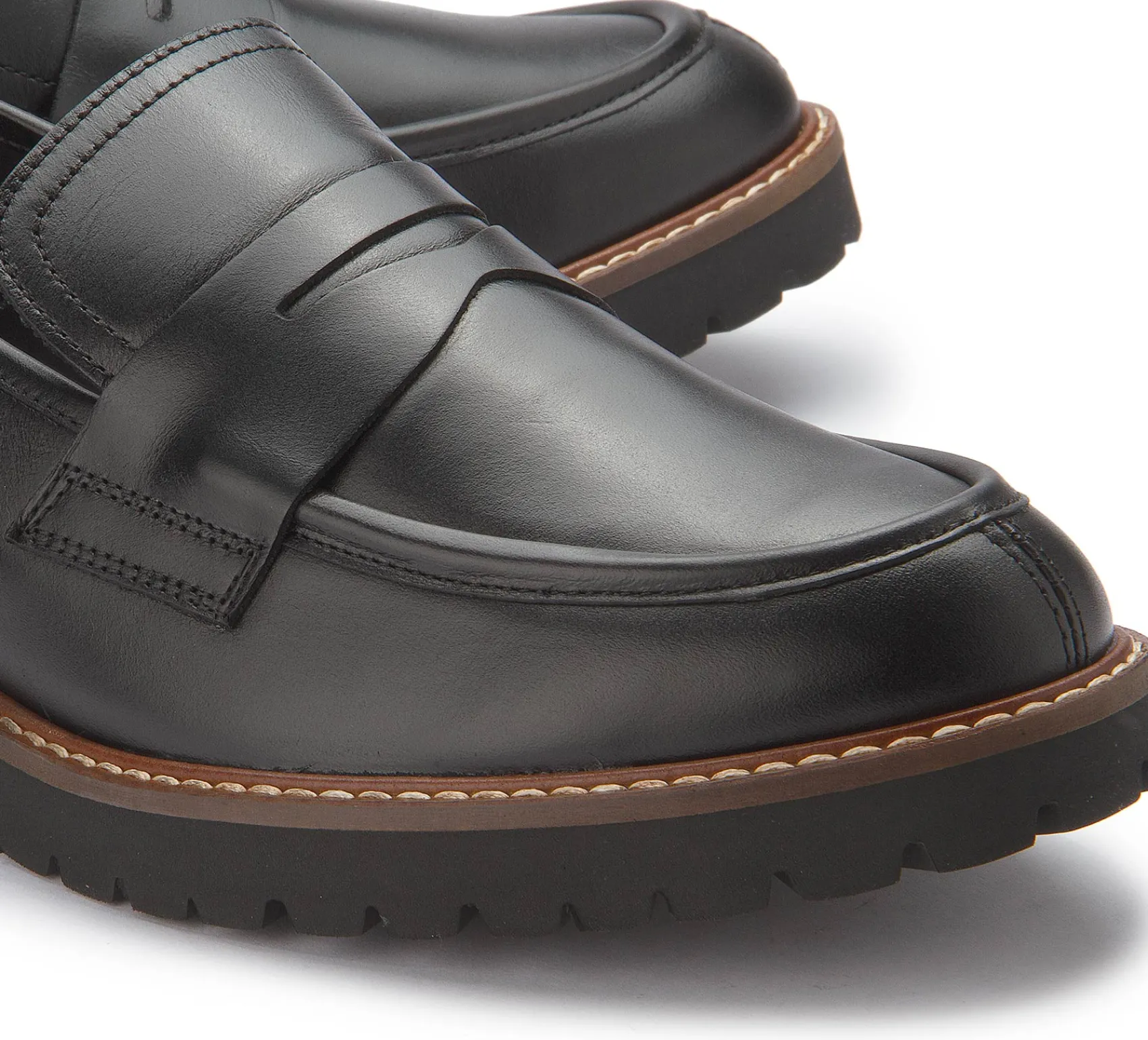 Slipper|Horsch Schuhe Loafer in Übergrößen Schwarz