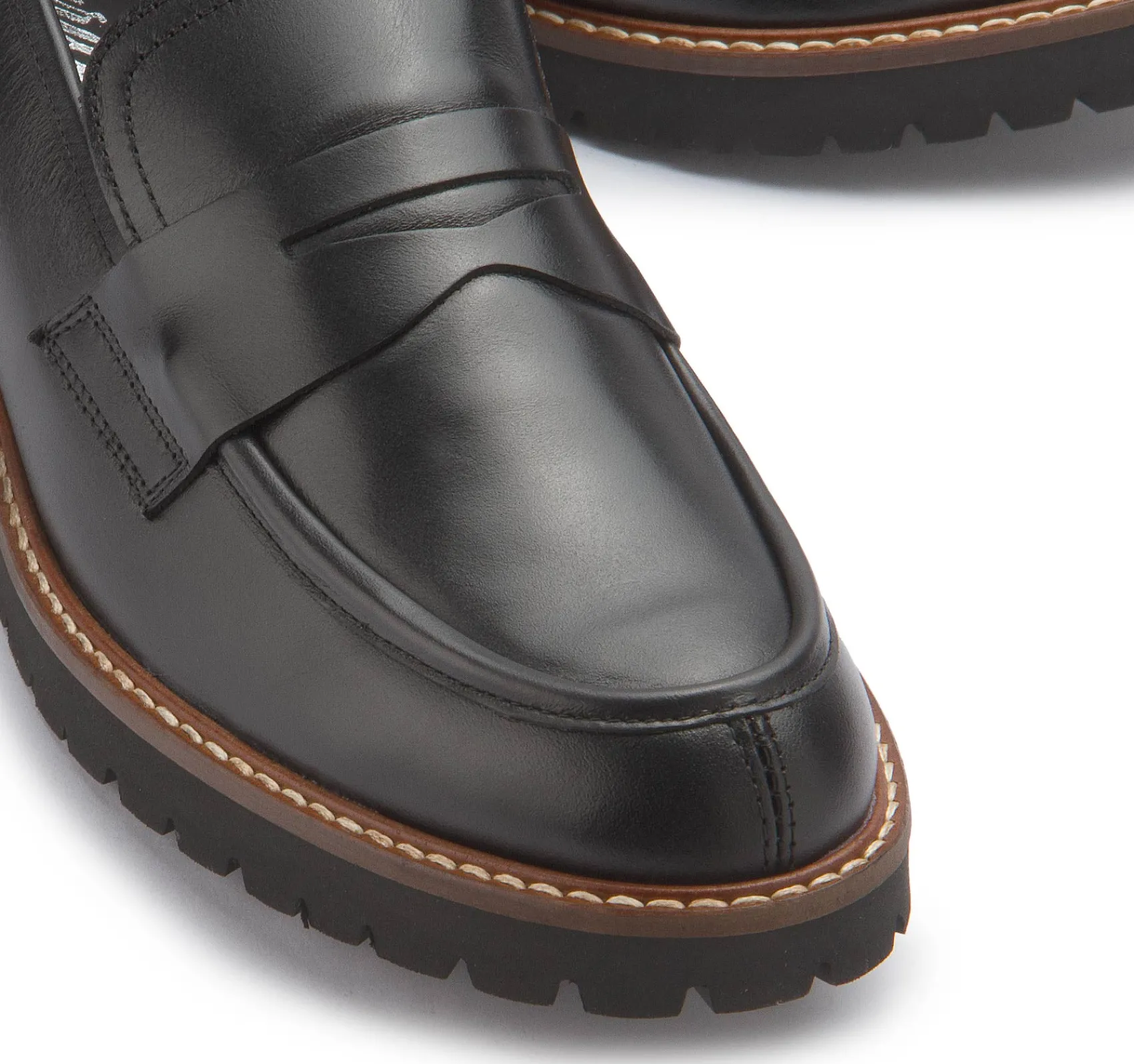 Slipper|Horsch Schuhe Loafer in Übergrößen Schwarz