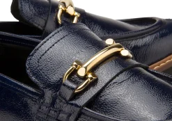 Slipper|Horsch Schuhe Loafer in Übergrößen Blau