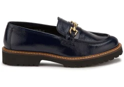 Slipper|Horsch Schuhe Loafer in Übergrößen Blau
