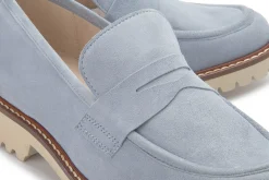 Slipper|Horsch Schuhe Loafer in Übergrößen Blau