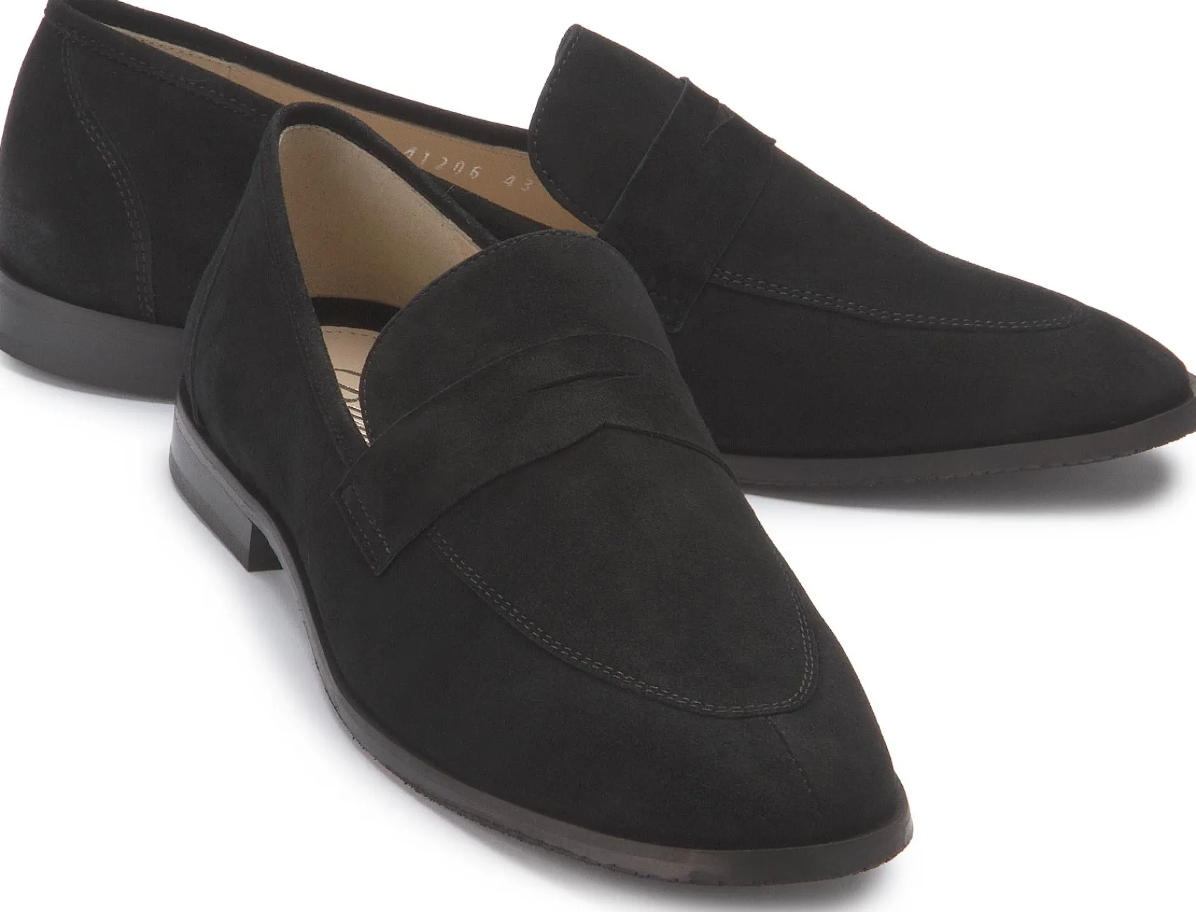 Slipper|Horsch Schuhe Loafer in Übergrößen Schwarz