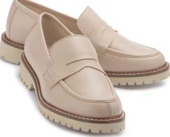 Slipper|Horsch Schuhe Loafer in Übergrößen Beige