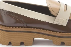 Slipper|Horsch Schuhe Loafer in Übergrößen Beige