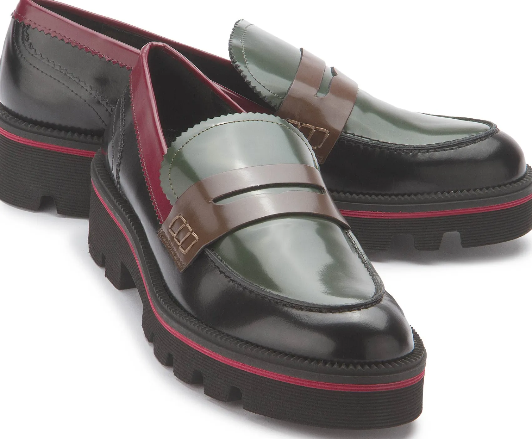 Slipper|Horsch Schuhe Loafer in Übergrößen Schwarz