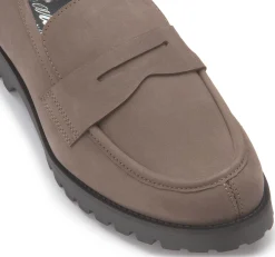 Slipper|Horsch Schuhe Loafer in Übergrößen Beige