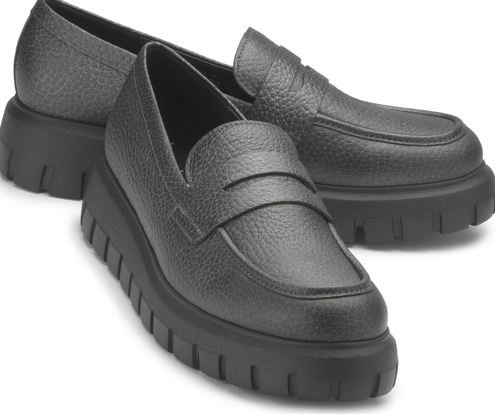 Slipper|Gabor Loafer in Übergrößen Silber