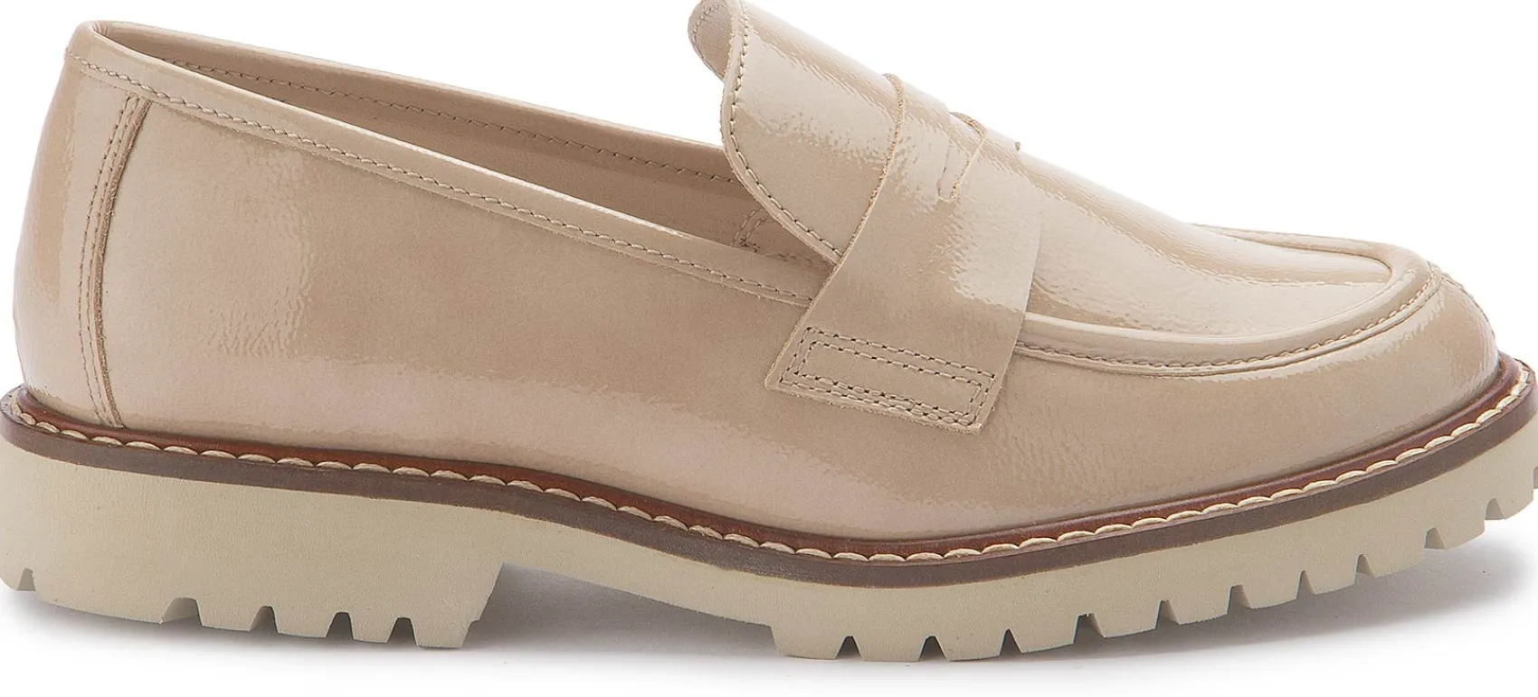 Slipper|Horsch Schuhe Loafer in Untergrößen Beige