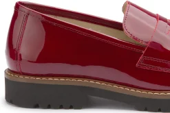 Slipper|Horsch Schuhe Loafer in Untergrößen Rot